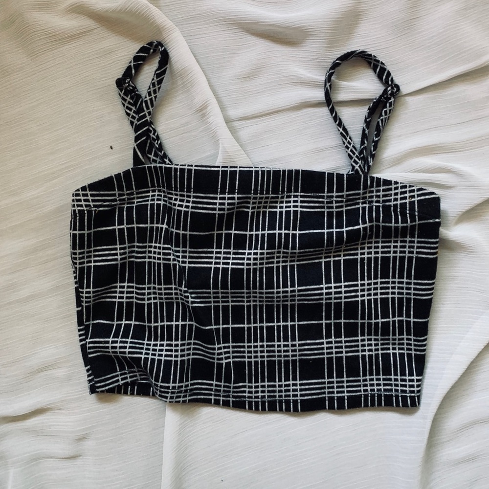 F21 Plaid Crop